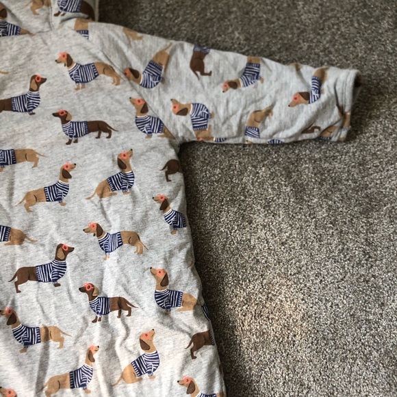 Baby Boden Dachshund Wiener Dog Print Hooded Cotton Bunting Size 18-24 Months - Picture 14 of 15